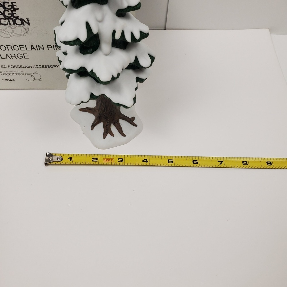 Dept 56 Village Porcelain Pine Large Heritage Village Christmas Tree#5218-3 - Picture 6 of 12